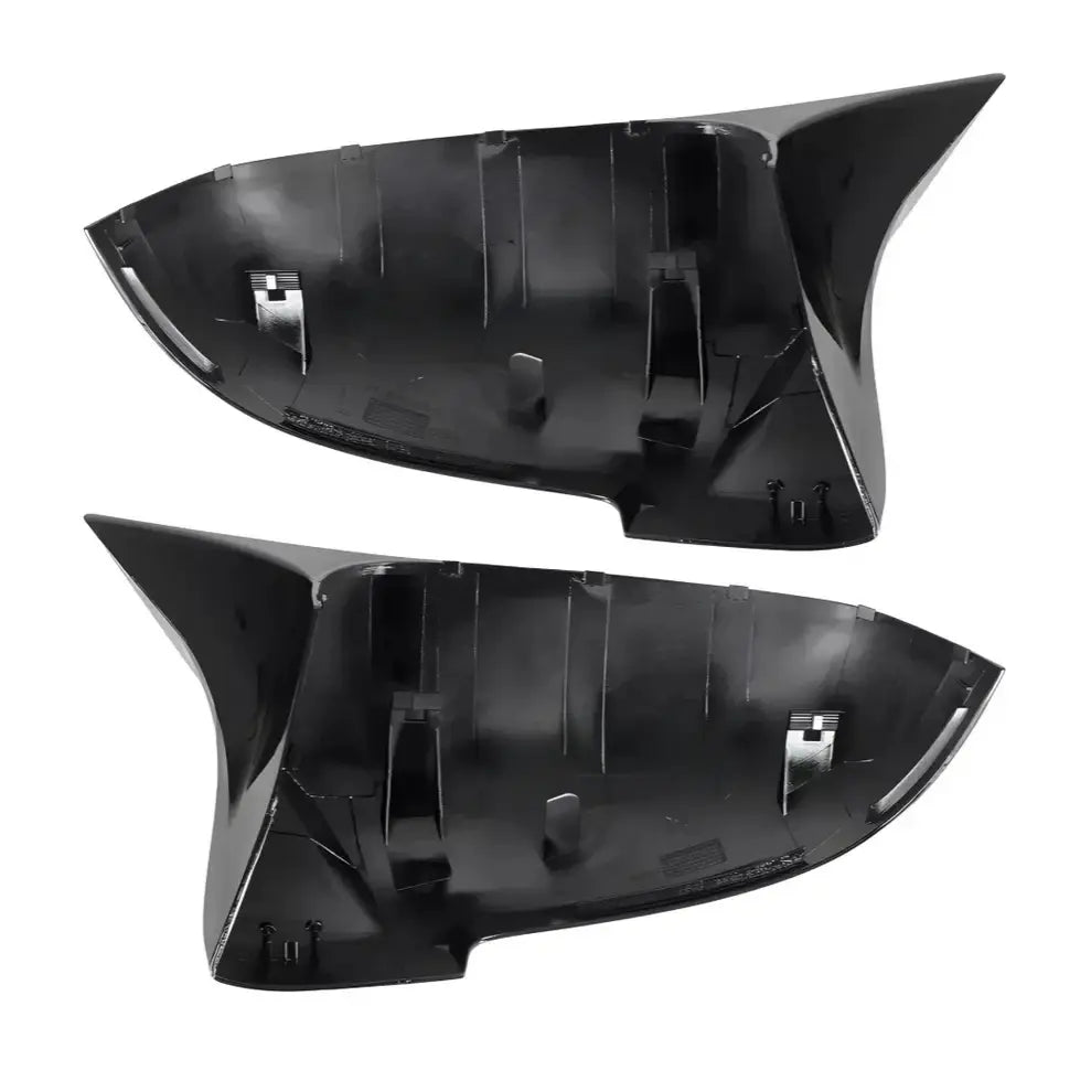 BMW F10 F11 veidrodėlių dangteliai LCI, blizgūs juodi