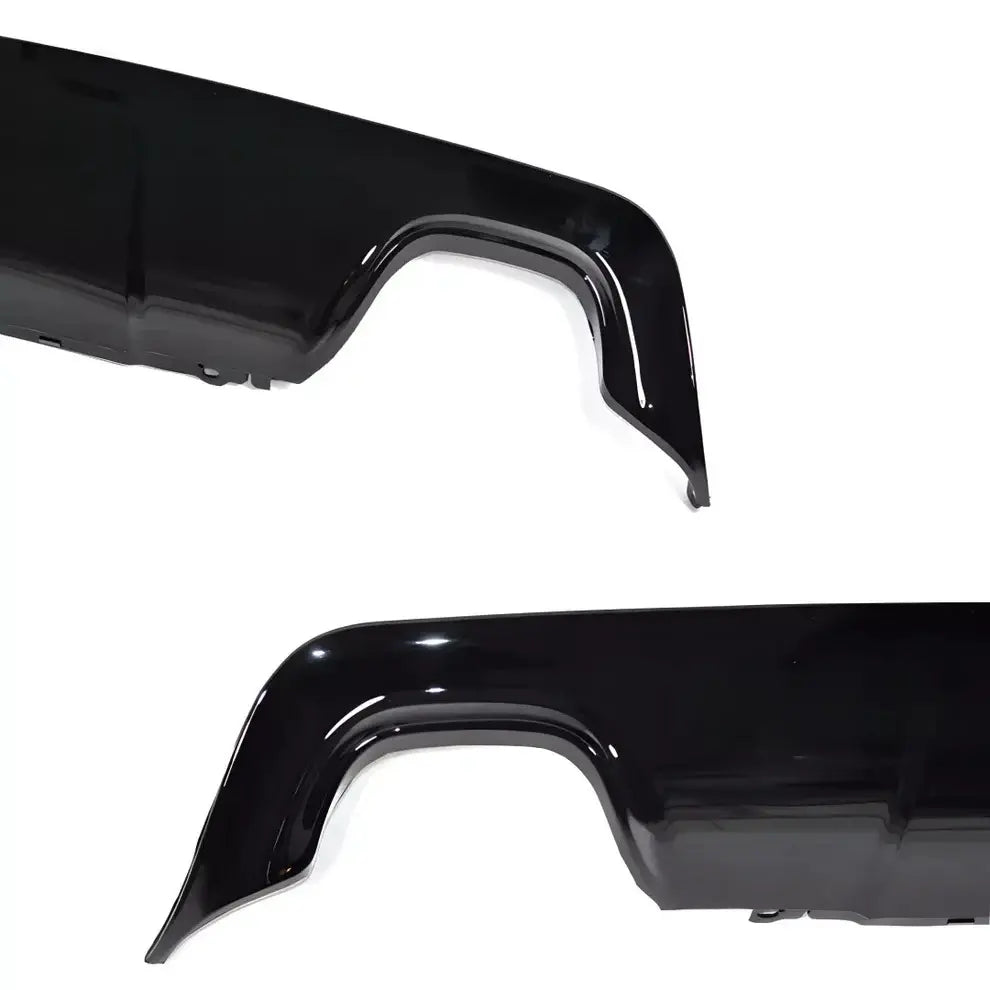 BMW E60 E61 galinio bamperio difuzorius, blizgus juodas