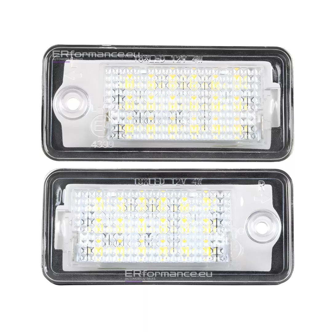 AUDI LED numerių apšvietimas A3 8P A4 B6 B7 A6 C6
