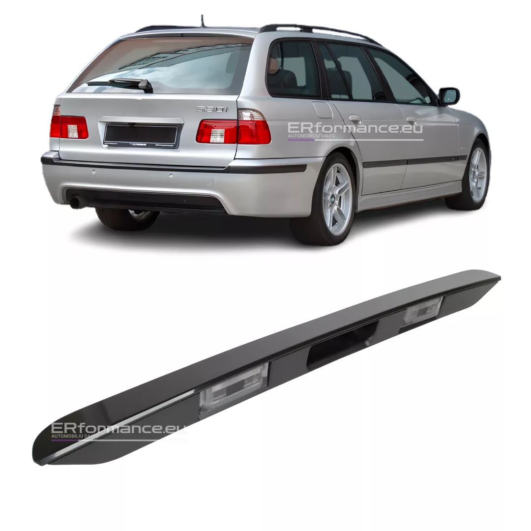 BMW E39 numerių apšvietimo juosta (97-03), blizgi juoda