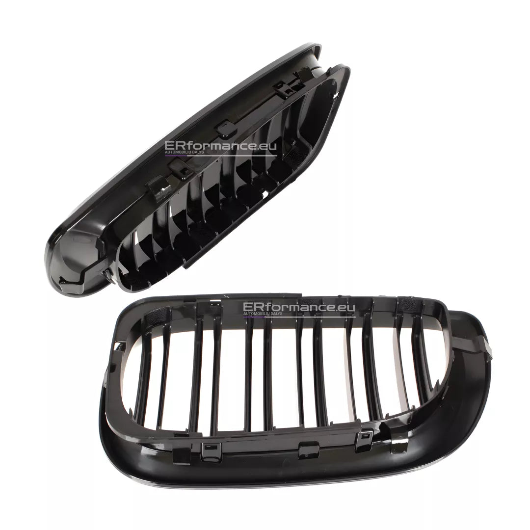 BMW E46 dvigubos grotelės LCI (01-05), blizgios juodos