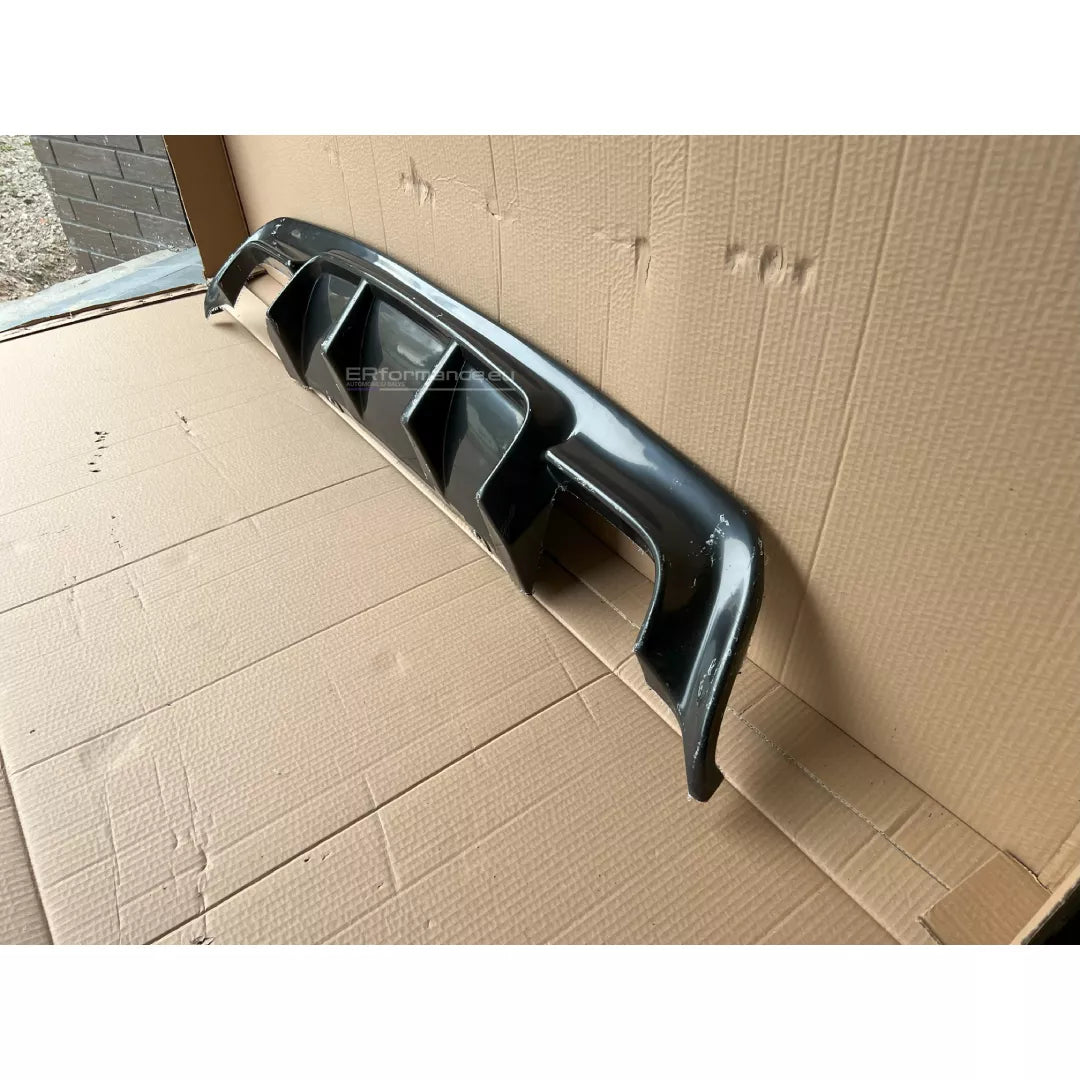 BMW E60 E61 difuzorius dvigubas, blizgus juodas