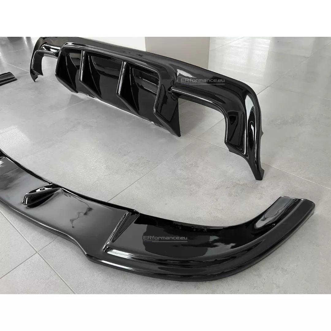 BMW E60 E61 difuzorius + lipas, blizgus juodas