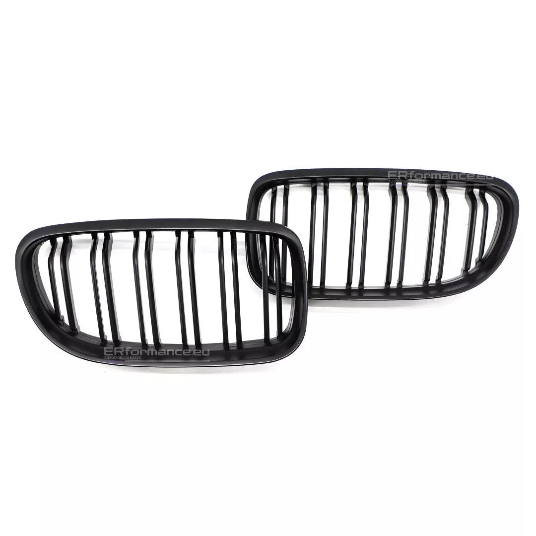 BMW E90 E91 LCI dvigubos grotelės (09-13), matinės juodos