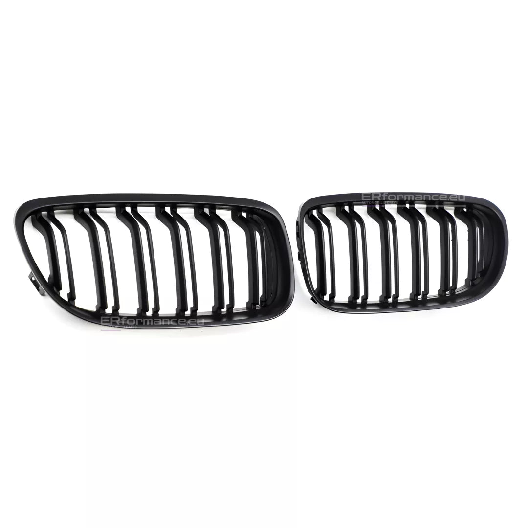 BMW E90 E91 LCI dvigubos grotelės (09-13), matinės juodos