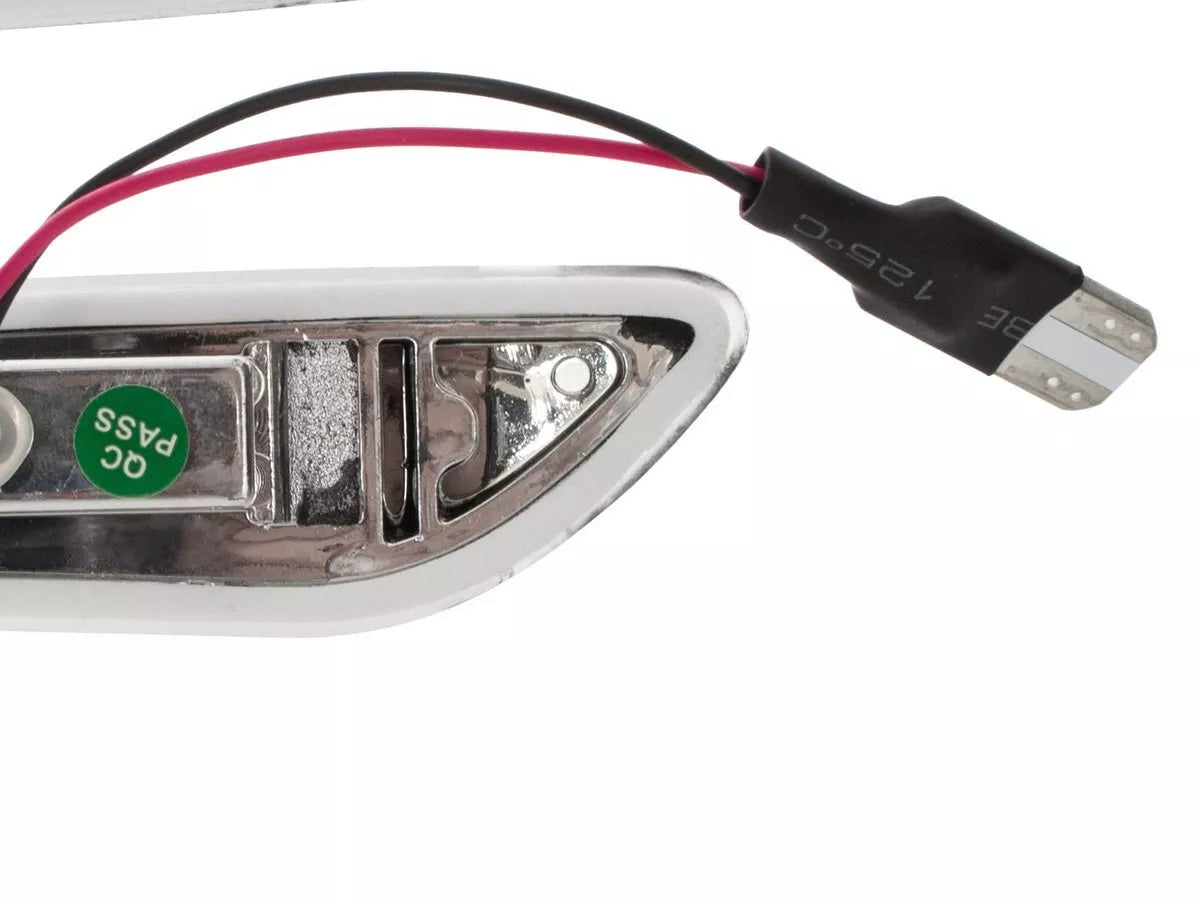 BMW 3 E90 E91 E92 E93 LED šoninių posūkių žibintų komplektas, įprastas, baltas, 2 vnt.