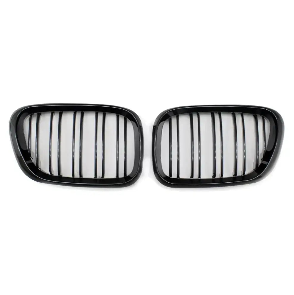 BMW E53 PRE LCI dvigubos grotelės, blizgios juodos