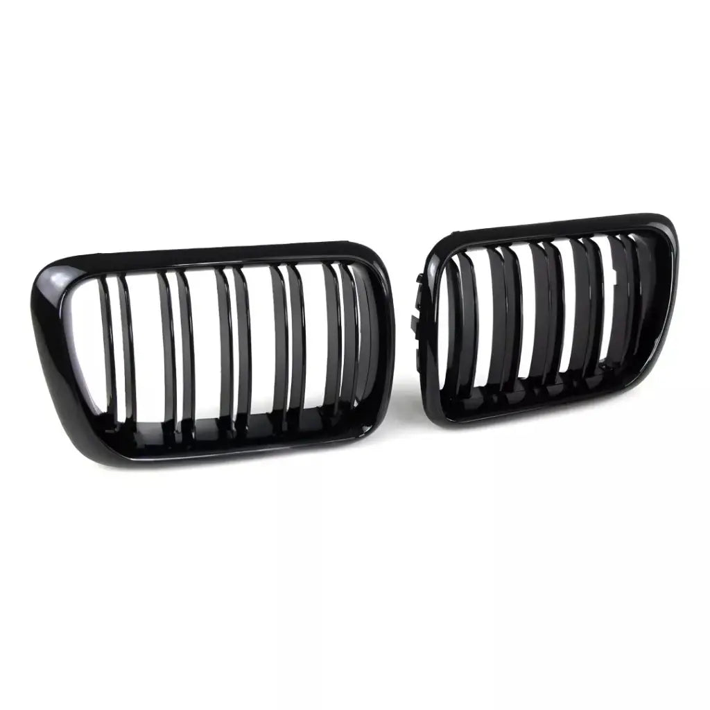 BMW E36 dvigubos grotelės LCI (96-99), blizgios juodos