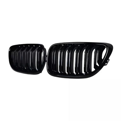 BMW F22 F23 dvigubos grotelės, blizgios juodos
