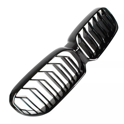 BMW G30 G31 LCI dvigubos grotelės, blizgios juodos