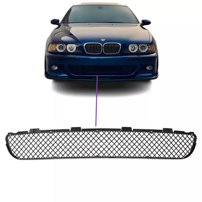 BMW E39 M bamperio apatinė grotelė, matinė juoda