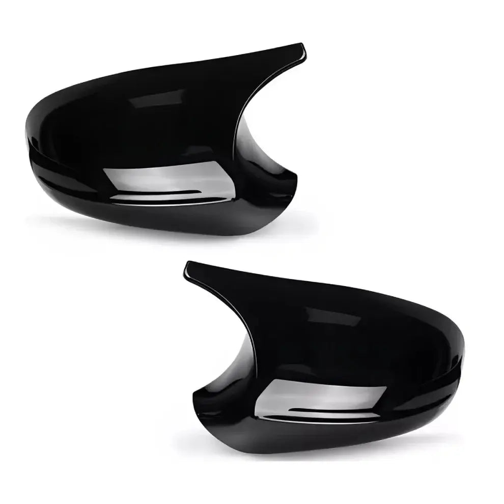 BMW E9X E8X veidrodėlių dangteliai LCI, blizgūs juodi