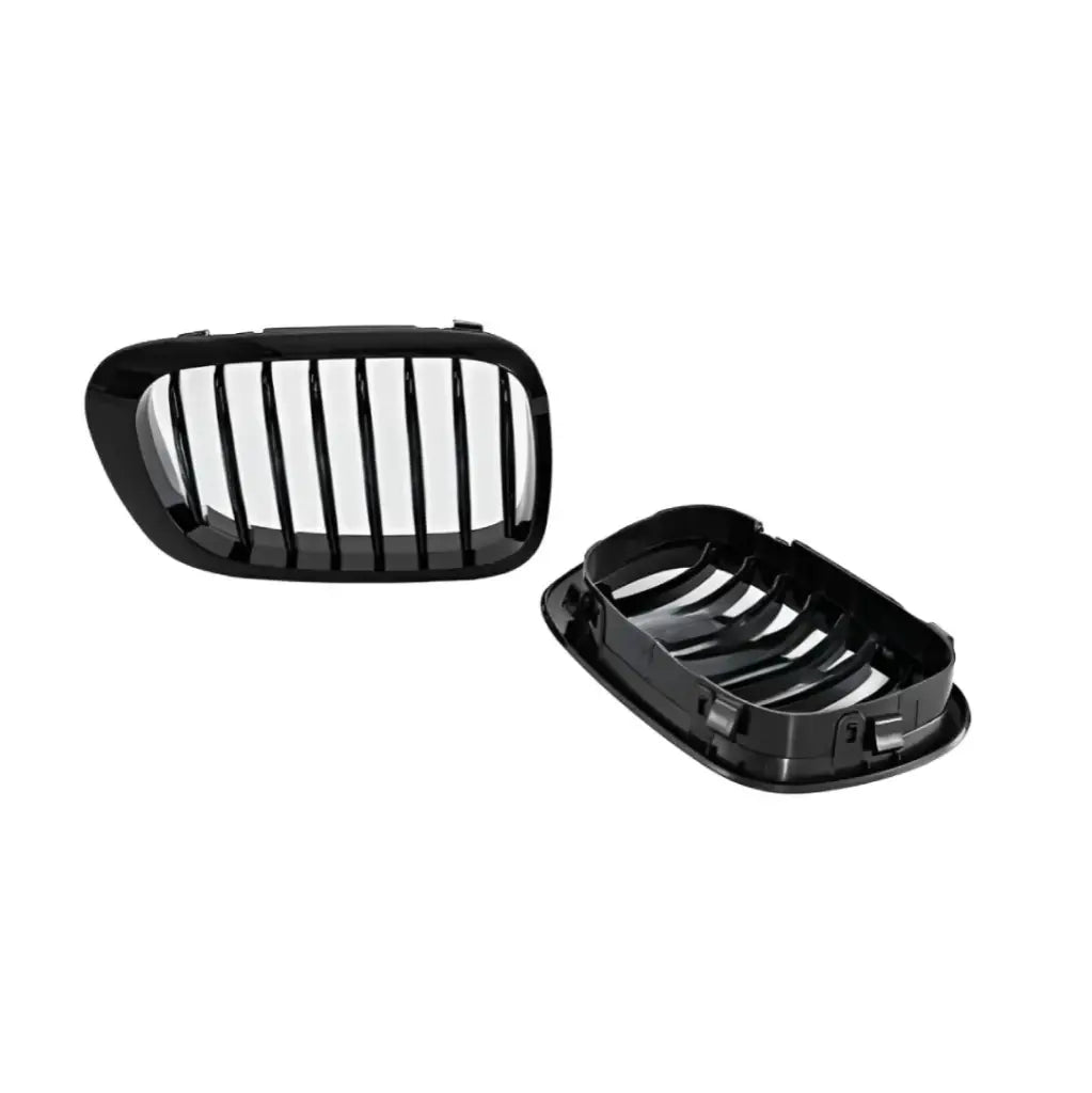 BMW E46 viengubos grotelės COUPE PRE LCI (97-02), blizgios juodos