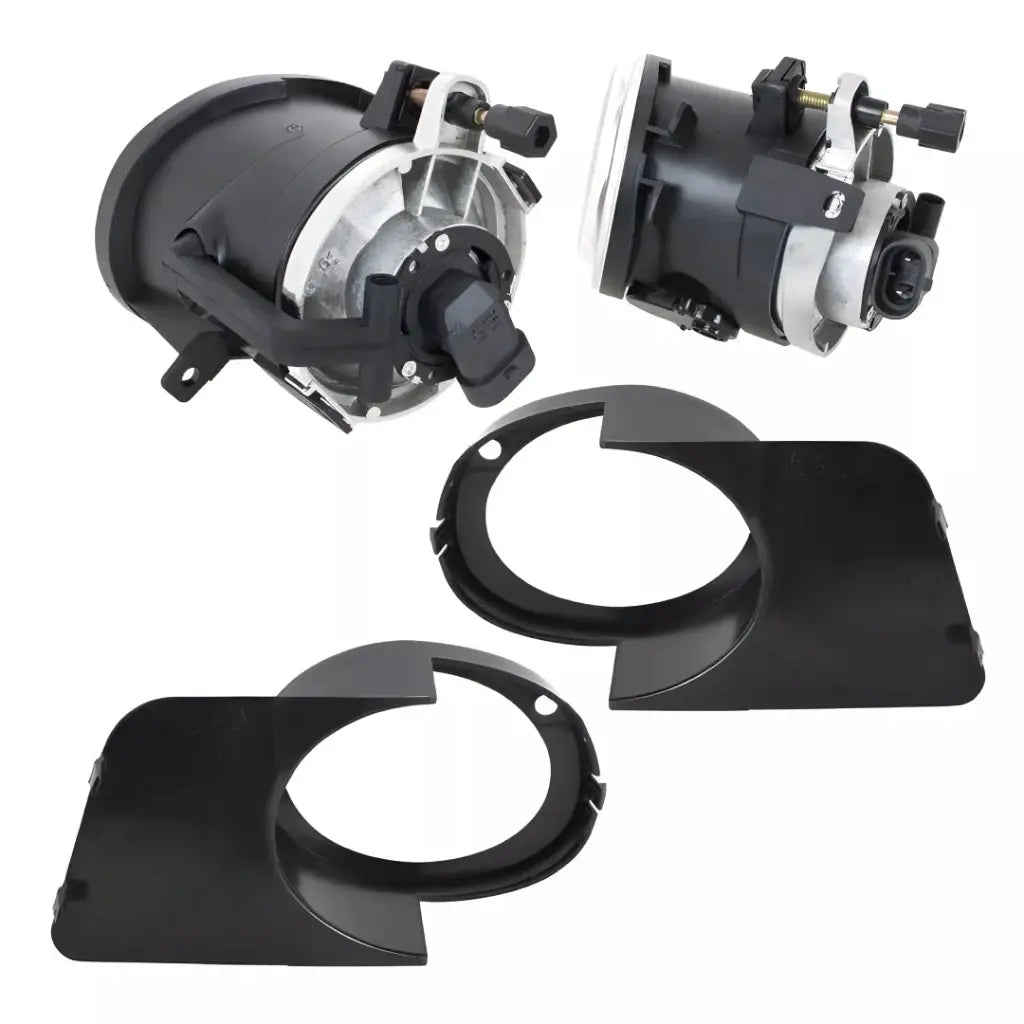 BMW E39 priešrūkiniai žibintai M-Tech + juodi rėmeliai, skaidrūs