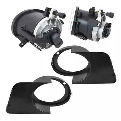 BMW E39 priešrūkiniai žibintai M-Tech + juodi rėmeliai, skaidrūs