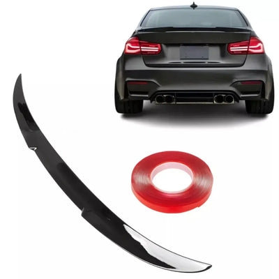 BMW F30 M4 stiliaus spoileris (12-19), blizgus juodas