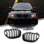 BMW E60 E61 dvigubos grotelės (03-10), blizgios juodos