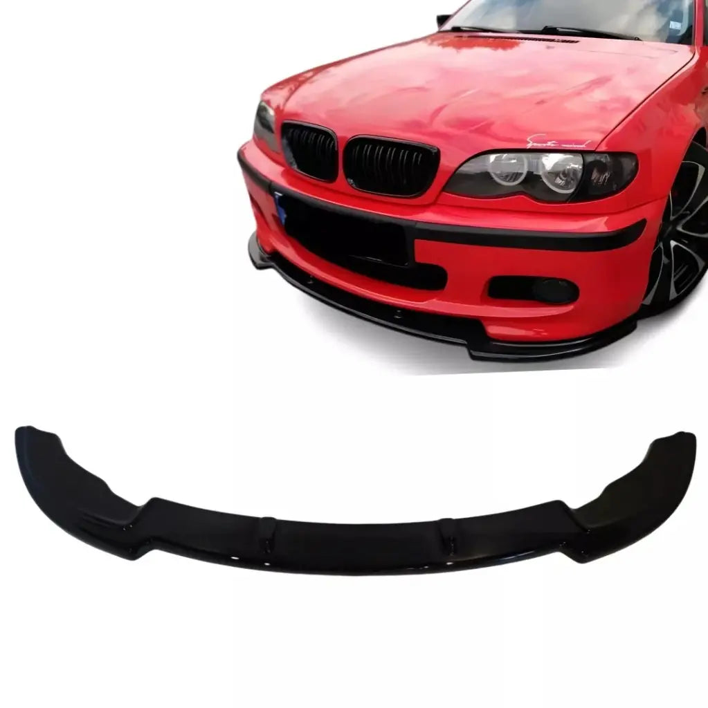 BMW E46 M-Tech 2 priekinio bamperio lipas, blizgus juodas