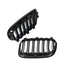 BMW F25 F26 X3 X4 dvigubos grotelės PRE LCI, blizgios juodos