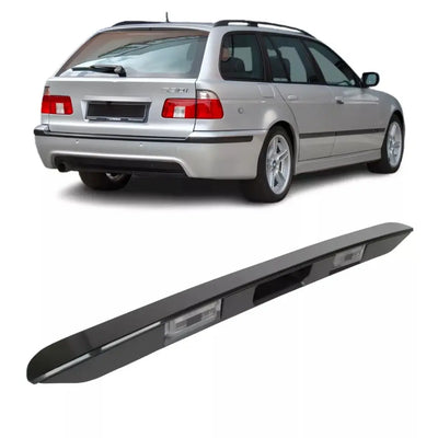 BMW E39 numerių apšvietimo juosta (97-03), blizgi juoda