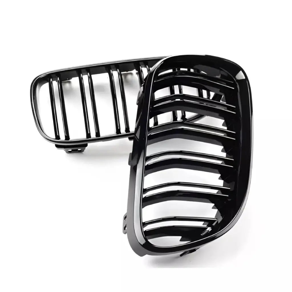 BMW E92 E93 dvigubos grotelės LCI (10-13), blizgios juodos