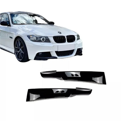 BMW E90 E91 spliteriai (bamperio pažeminimai) LCI, blizgūs juodi
