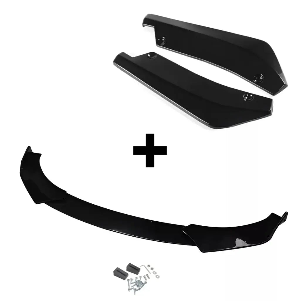 Universalūs spliteriai ir lipas (komplektas), blizgūs juodi