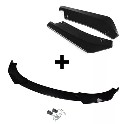 Universalūs spliteriai ir lipas (komplektas), blizgūs juodi