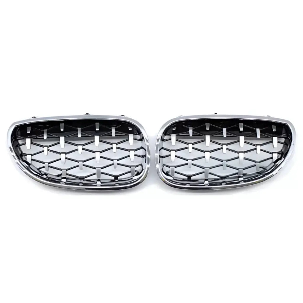 BMW E60 E61 diamond grotelės (03-10), chrominės