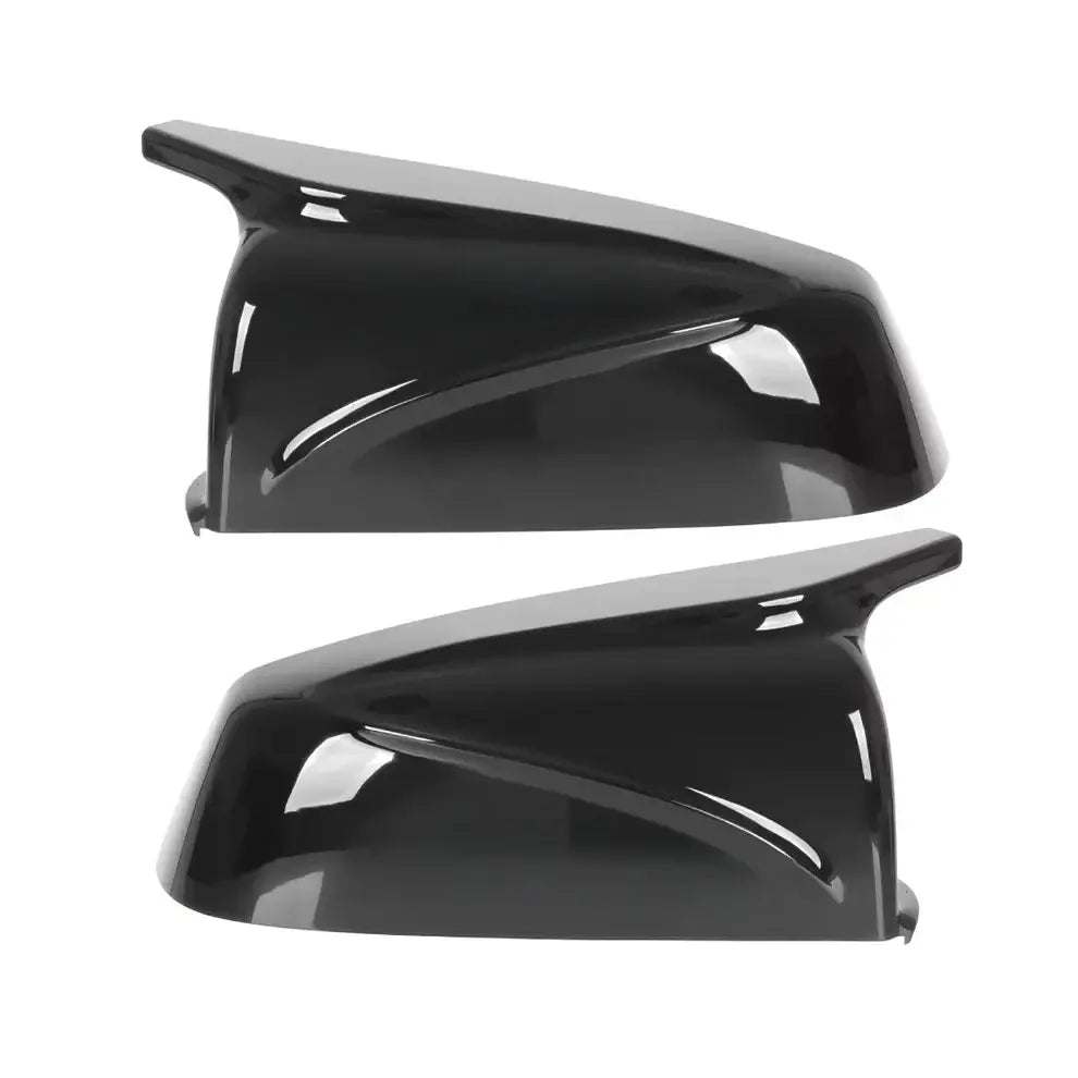 BMW E60 E61 M veidrodėlių dangteliai LCI, blizgūs juodi