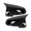 BMW F10 F11 veidrodėlių dangteliai LCI, blizgūs juodi