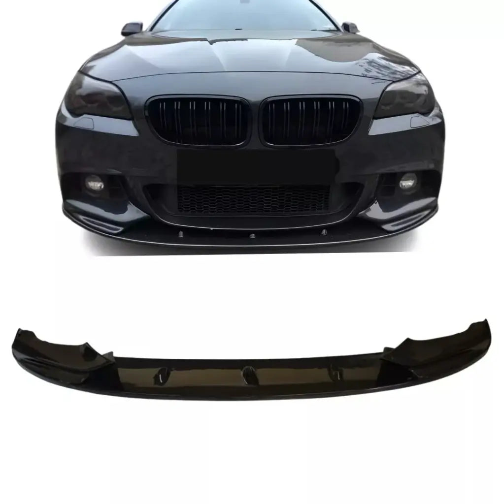 BMW F10 F11 priekinio bamperio lipas, blizgus juodas
