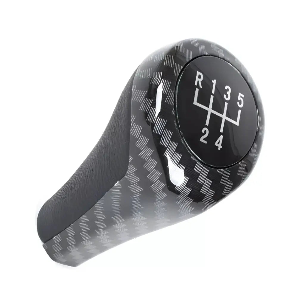 BMW 5 bėgių svirtis (knobas) carbon imitacija, E serijai