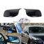 BMW E60 E61 E63 E64 veidrodėlių dangteliai PRE LCI, blizgūs juodi