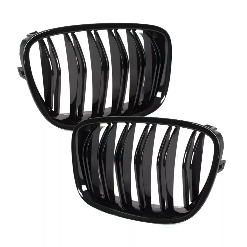 BMW F07 dvigubos grotelės, blizgios juodos