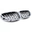 BMW E60 E61 diamond grotelės (03-10), chrominės