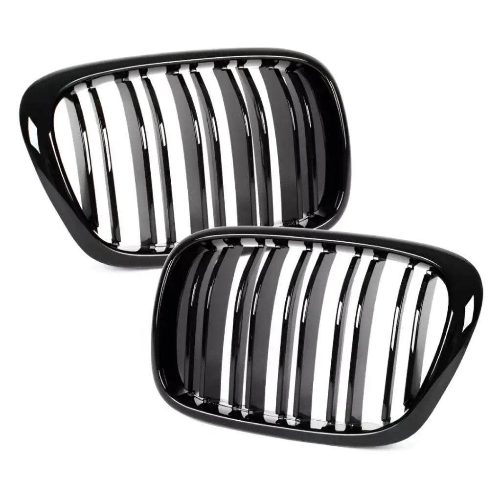 BMW E39 dvigubos grotelės (95-03), blizgios juodos
