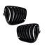 BMW F25 F26 X3 X4 dvigubos grotelės PRE LCI, blizgios juodos