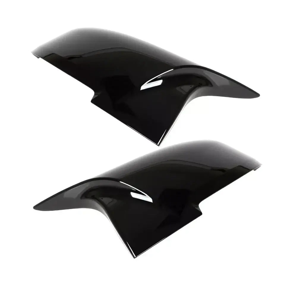 BMW F30 F31 M veidrodėlių dangteliai, blizgūs juodi