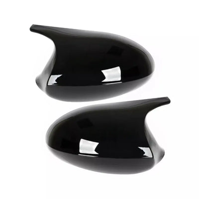 BMW E9X E8X veidrodėlių dangteliai PRE LCI, blizgūs juodi