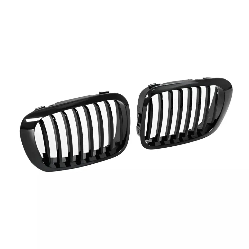 BMW E46 viengubos grotelės COUPE PRE LCI (97-02), blizgios juodos