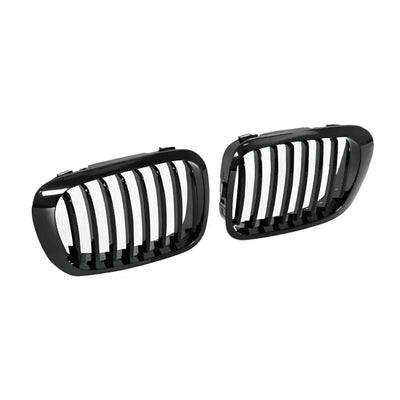 BMW E46 viengubos grotelės COUPE PRE LCI (97-02), blizgios juodos