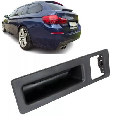 BMW F10 F11 bagažinės rankena (mygtukas), su skyle kamerai