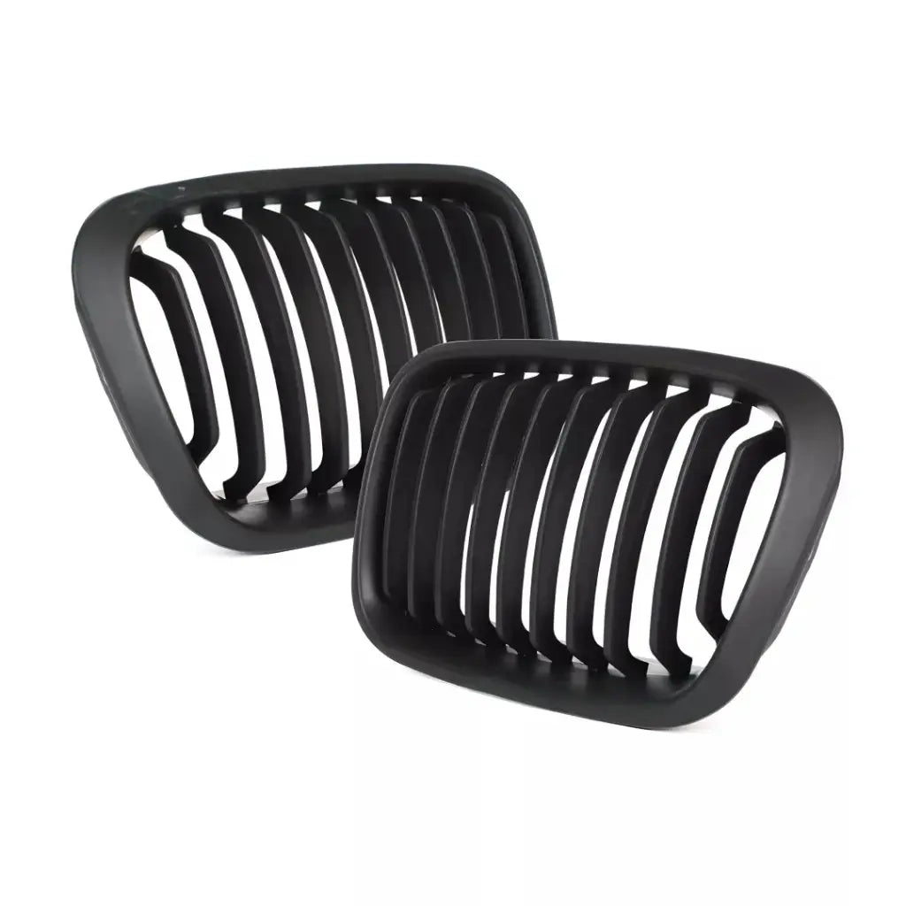 BMW E46 viengubos grotelės PRE LCI (97-01), matinės juodos