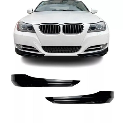 BMW E90 E91 LCI spliteriai (standartiniam bamperiui), blizgūs juodi