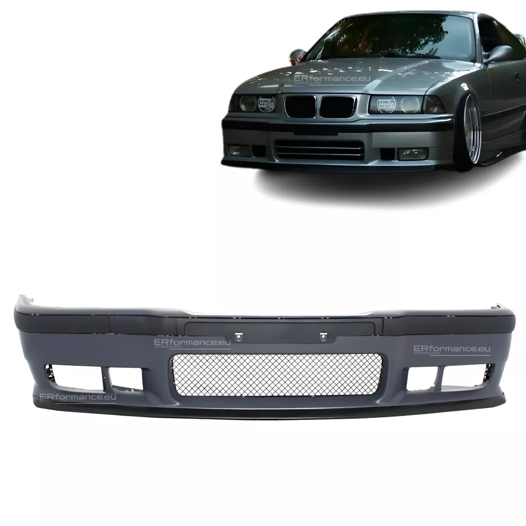 BMW E36 M3 Look priekinis bamperis, be PDC (92-98)