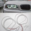 BMW E46 cotton angel eyes žiedai, balti 146x131mm