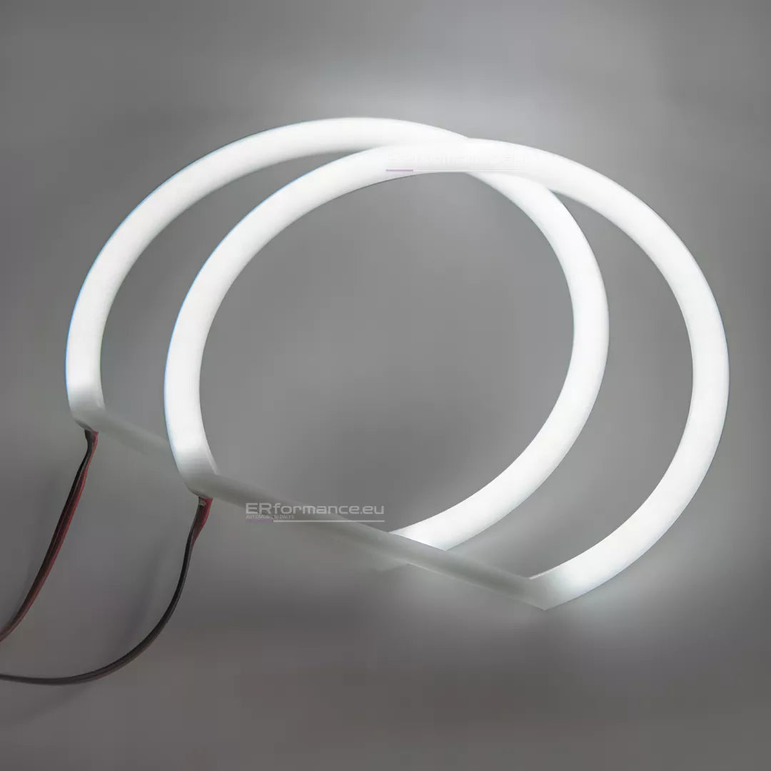 BMW E46 cotton angel eyes žiedai, balti 146x131mm