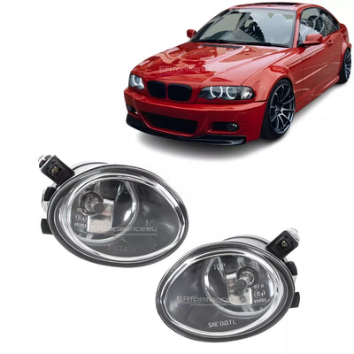 BMW E46 priešrūkiniai žibintai MTech / M3 look bamperiui, skaidrūs