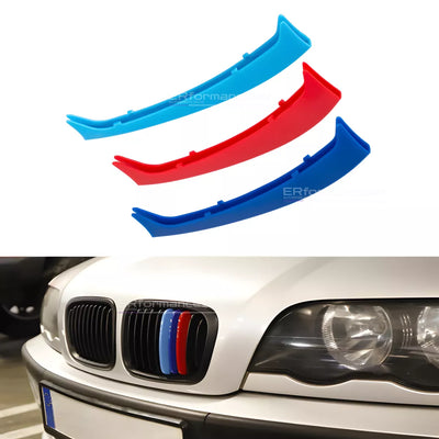 BMW E46 PRE LCI grotelių M juostelės (apdaila), blizgios